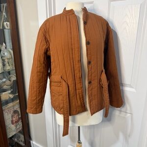 Universal Thread Women's Quilted Tan Jacket